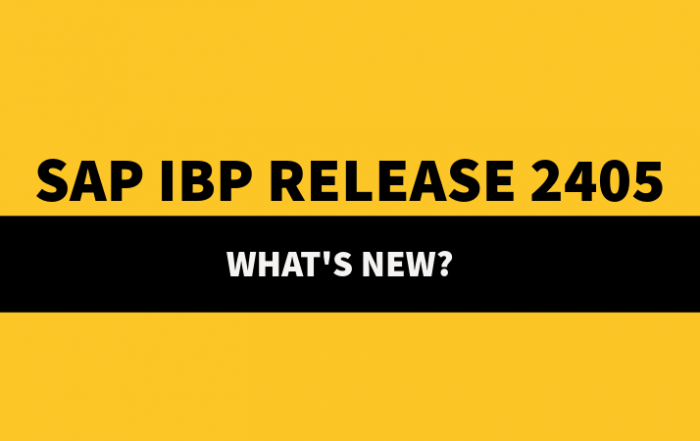 SAP IBP 2405 New Features