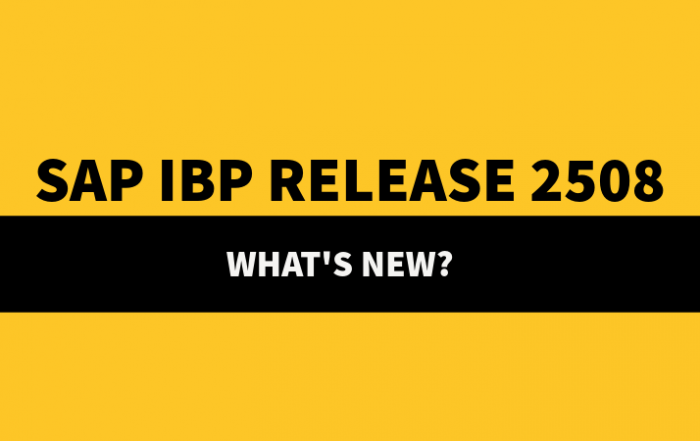 SAP IBP 2508 release